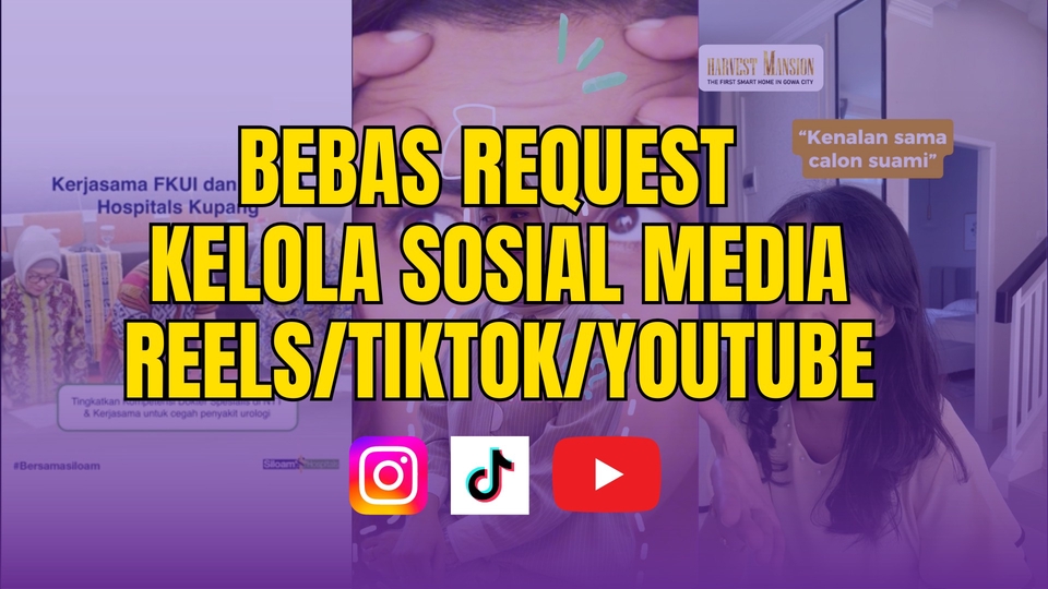 Membuat Konten Reels/Tiktok/Short & Feed (JASA KELOLA AKUN SOSIAL MEDIA)