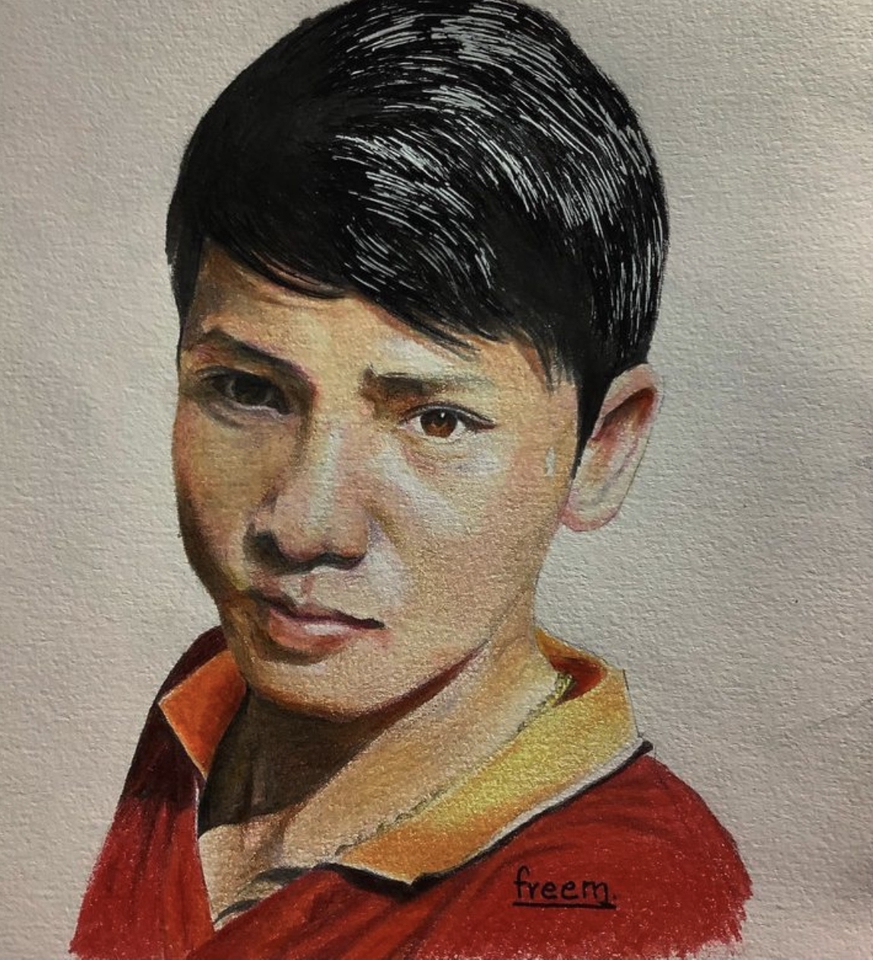 วาดภาพเหมือน Portrait - วาดภาพสีไม้ portrait คน สัตว์ ธรรมชาติ - 3