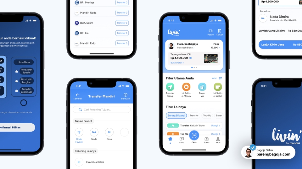 Jasa Desain UI/UX & Prototipe Aplikasi Mobile dengan Figma dan Framer