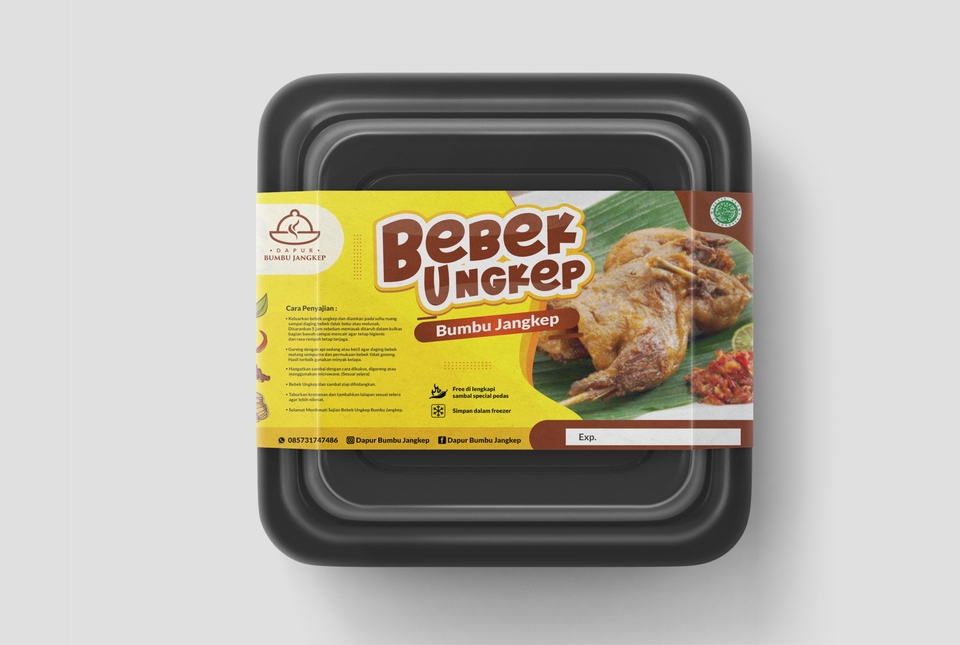 Label & Kemasan - DESIGN LABEL KEMASAN FOOD & DRINK UNLIMITED REVISION - 6