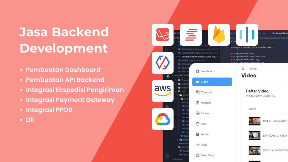 Web Development - Jasa Pengembangan Backend Profesional | Integrasi API Payment, Shipping etc - 1