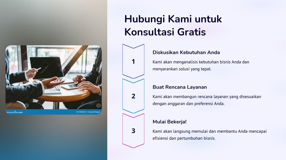 Jasa data entry dan konsultasi bisnis gratis dengan layanan pembuatan rencana layanan yang disesuaikan dengan anggaran dan preferensi Anda.