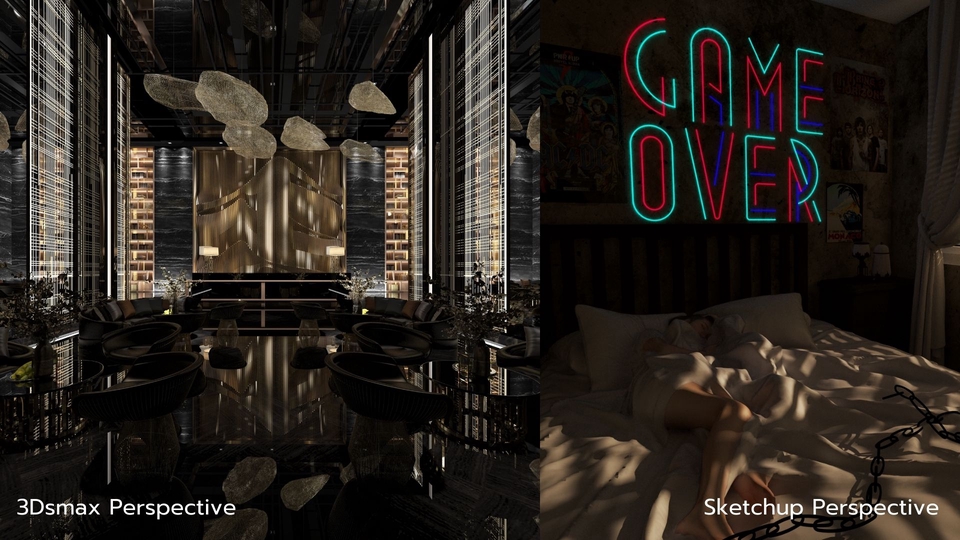 3D Perspective - รับงานทำภาพ 3D ภายใน/ภายนอก ด้วยโปรแกรม SKETCHUP/3Dsmax/Blender/Revit - 6