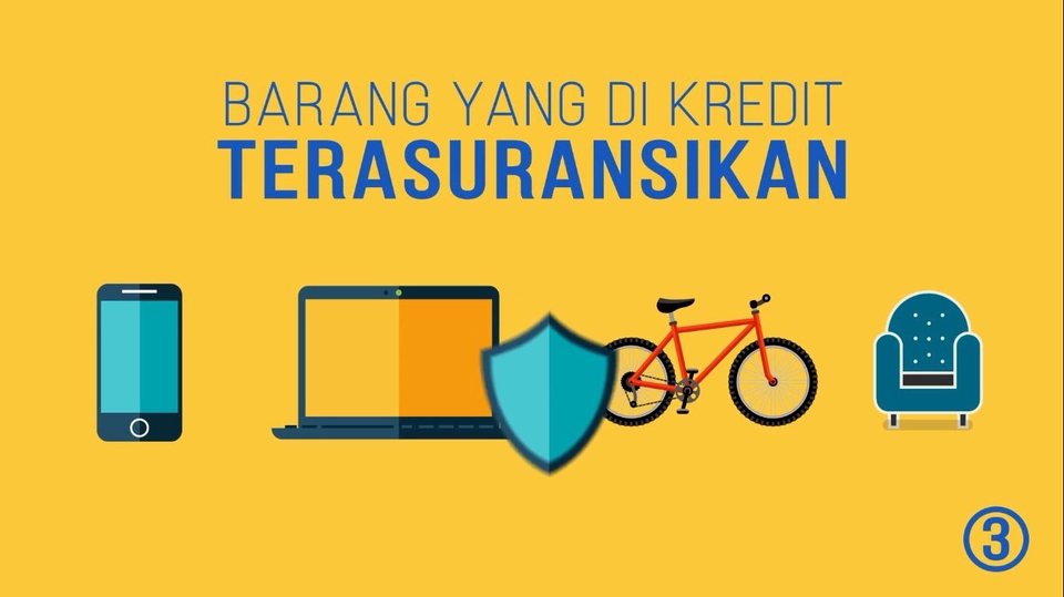 Jasa motion graphic animasi barang tertanggung kredit