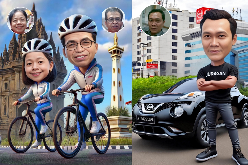 Karikatur - Desain Karikatur 4d 1 hari jadi - 8