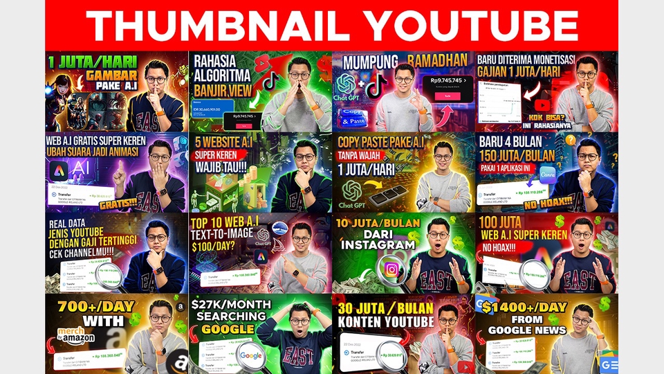 Jasa Desain Banner Social Media untuk Percantik Feed Anda - THUMBNAIL YOUTUBE PROFESIONAL