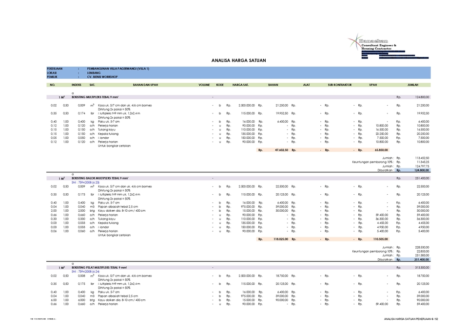 Akuntansi dan Keuangan - JASA PERHITUNGAN RENCANA ANGGARAN BIAYA - 19