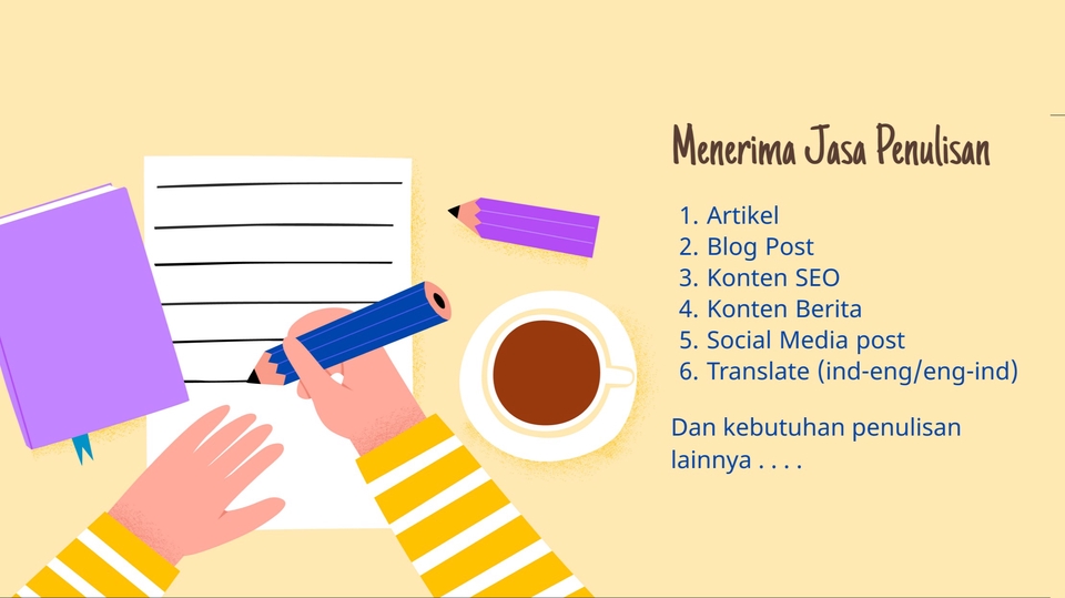 Penulisan Konten - Penulisan Artikel SEO Tanpa Plagiat untuk Semua Topik! - 1