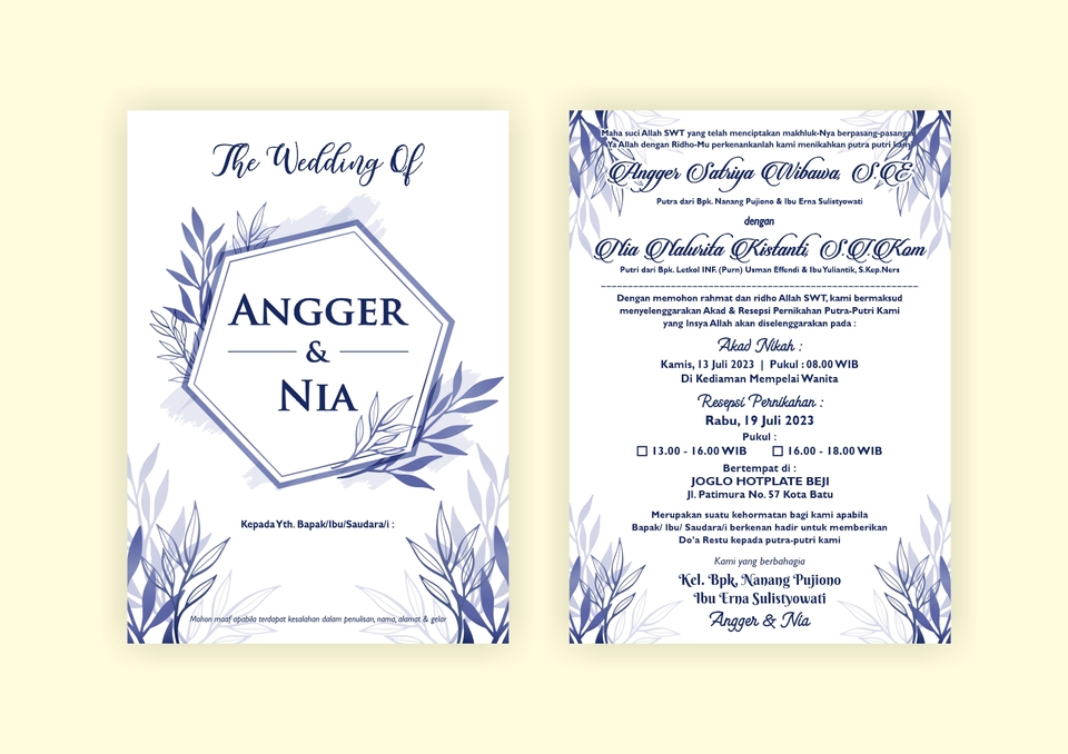 Digital Printing - DESAIN UNDANGAN, KARTU SOUVENIR, SPANDUK, DLL - 3