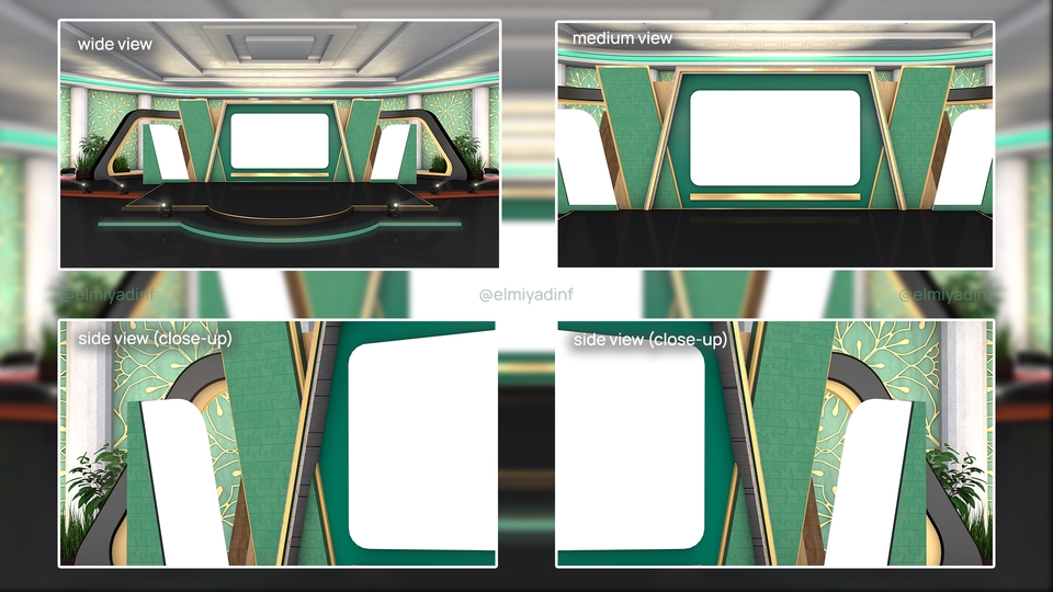 3D & Animasi - Virtual Stage Maupun Virtual Background Untuk Webinar, Event Online Maupun Event stream - 3