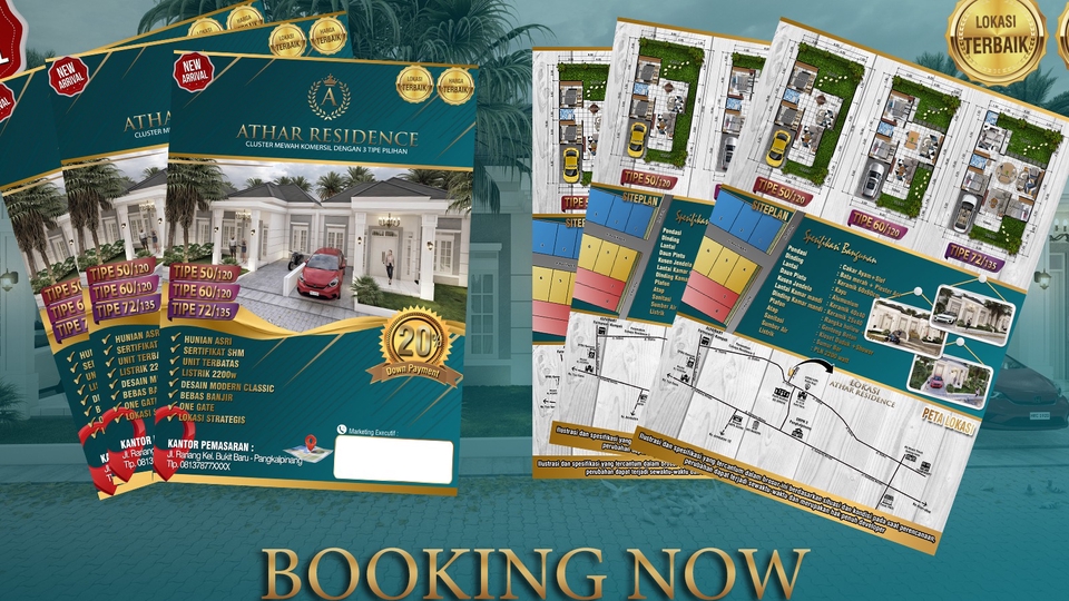 Jasa Desain Brosur Online dan Flyer Keren - Brosur Banner Spesialis Perumahan, Apartment, Properti (Real Estate)