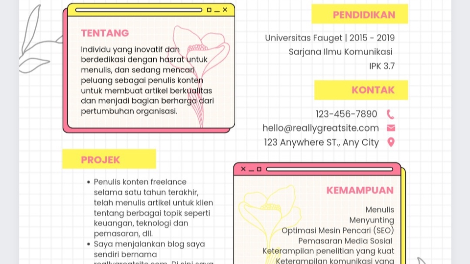 Portfolio & Resume - Buat CV 1 Hari Jadi - 1