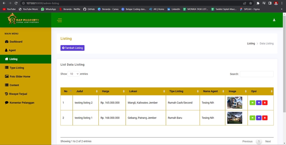 Web Development - Website Penjualan Properti - 6