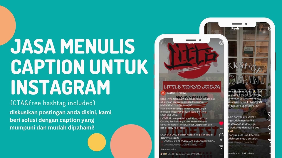 Caption Sosial Media - Jasa Menulis Caption Untuk INSTAGRAM (CTA&free hashtag included) - 1