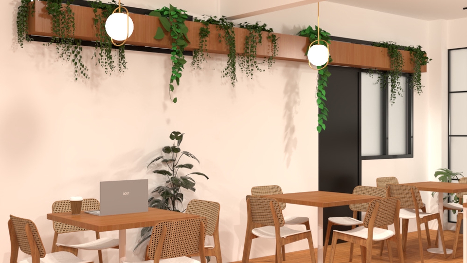 Desain meja makan kayu dengan kursi minimalis untuk ruang makan modern.