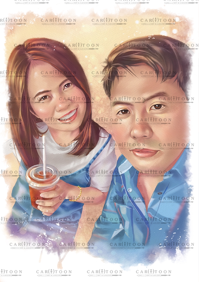 วาดภาพเหมือน Portrait - รับวาดภาพเหมือน portrait สไตล์สีน้ำ เทคนิคDigital painting - 17