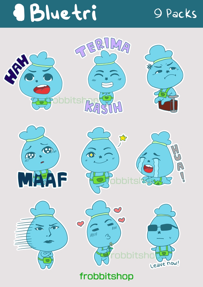 Stiker LINE - Stiker karakter, twitch, emote untuk chatting, WA. Line, Cetak dsb - 4