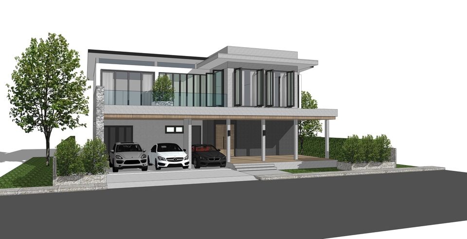 3D Perspective - รับเขียนโมเดลสามมิติ งานสถาปัตยกรรม skp file. (Sketchup modeling service for Architecture skp file) - 18