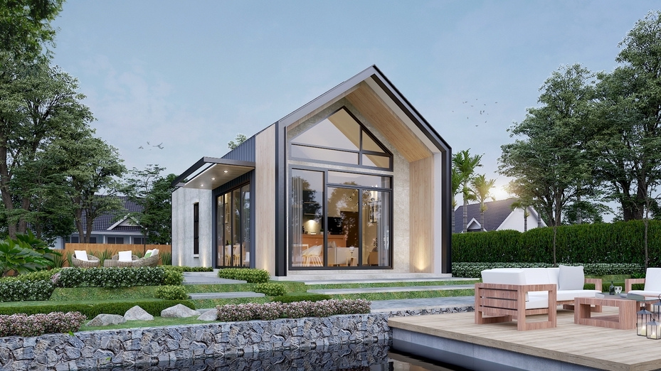 3D Perspective - รับทำภาพ 3D Perspective ออกแบบงานสถาปัตยกรรมภายนอก งานภายใน งานเขียนแบบก่อสร้าง ครบจบที่เดียว - 4