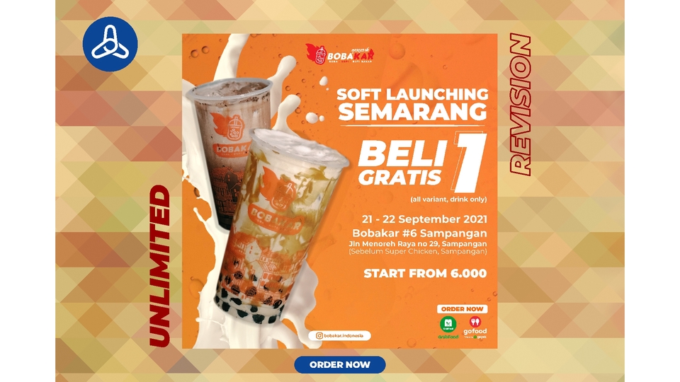 Banner Online - Desain Feed Instagram untuk Minuman & Boba - 4