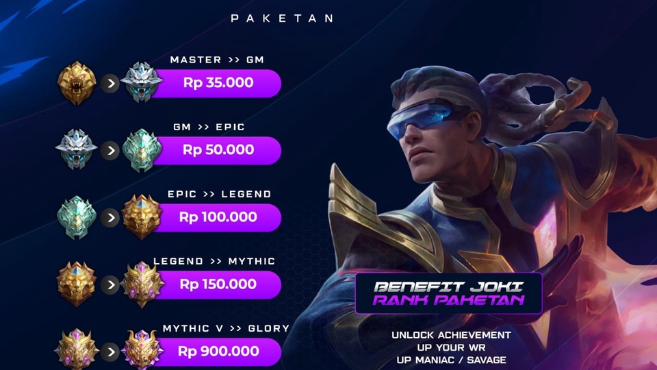 Gaming - Jasa Joki Mobile Legends (MLBB) - Boost rank & Account - 2