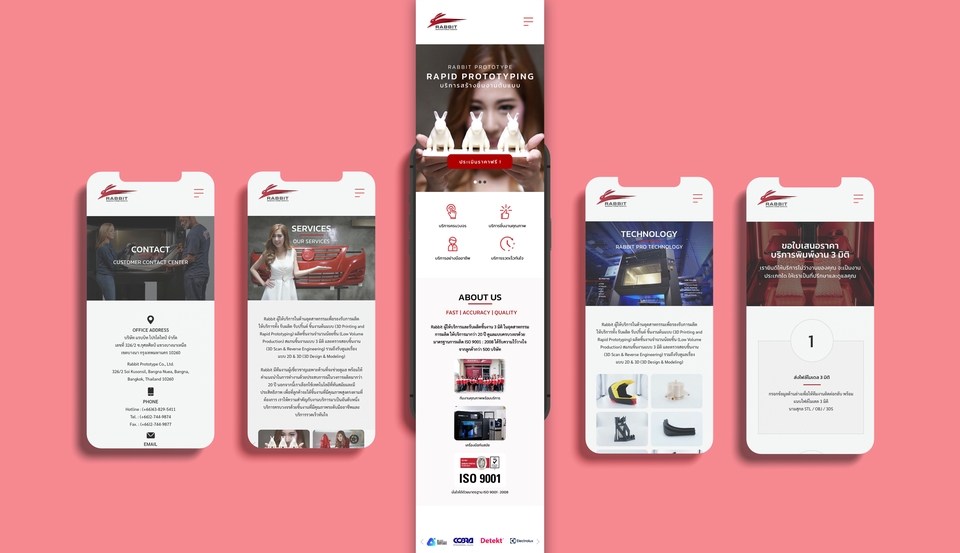 รับออกแบบเว็บไซต์มือถือสวยทันสมัย