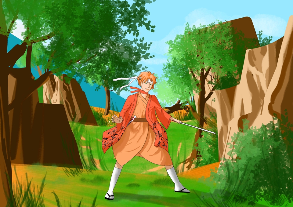 ILLUSTRASI BACKGROUND UNTUK ANIMASI, GAME DAN LAINNYA