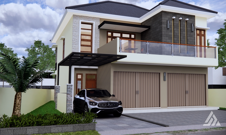 3D & Perspektif - Desain Arsitektural, 3D Modeling dan Rendering - 18