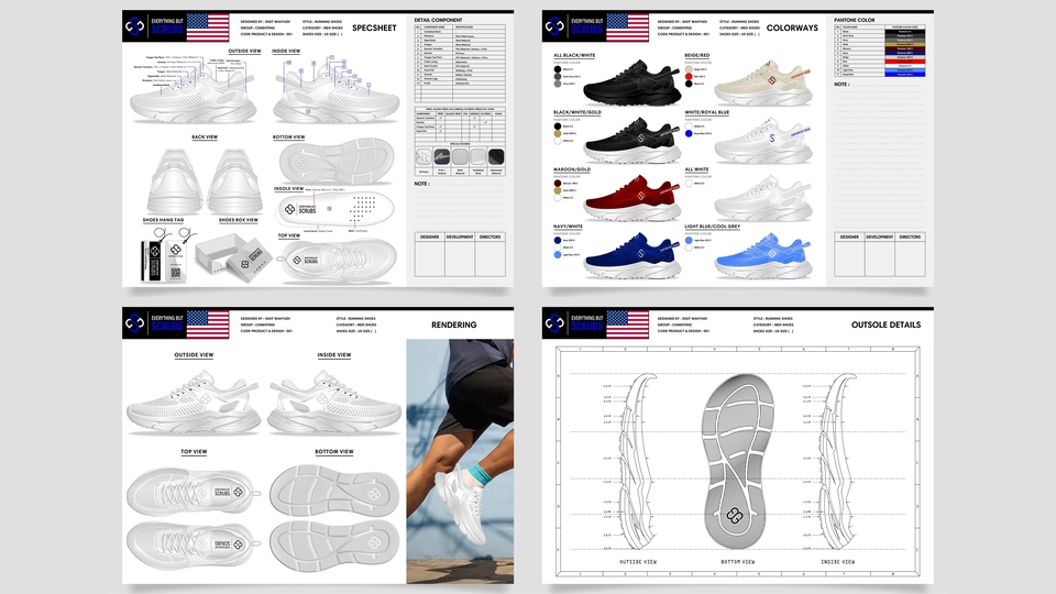 Gambar dan Ilustrasi - KONSEP DESAIN SEPATU PRIA, MODERN DAN TRENDI DENGAN PAKET TEKNOLOGI UNTUK MANUFACTURE - 12