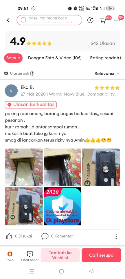 Jasa review produk, ulasan produk handphone dengan gambar review casing handphone.