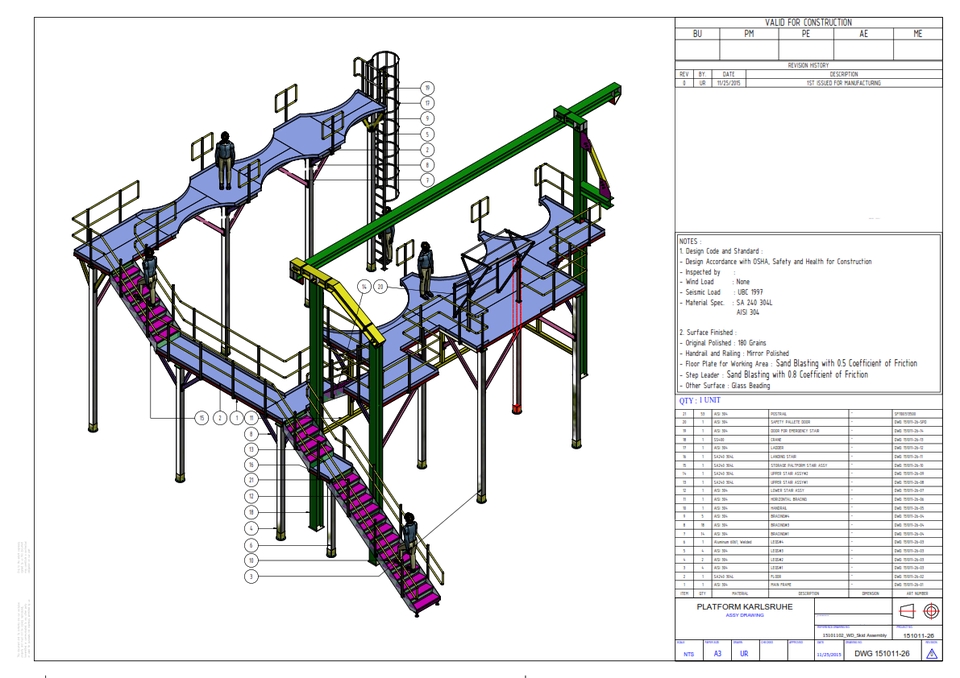 CAD Drawing - Parametric 3D Modeling, Sheet Metal, 2D Detail Drawing - Autodesk Inventor - 3