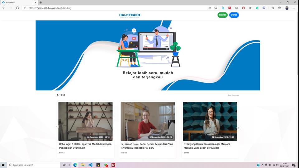 Web Development - Pembuatan Aplikasi Web untuk Berbagai Keperluan dengan Framework CodeIgniter/Laravel - 1