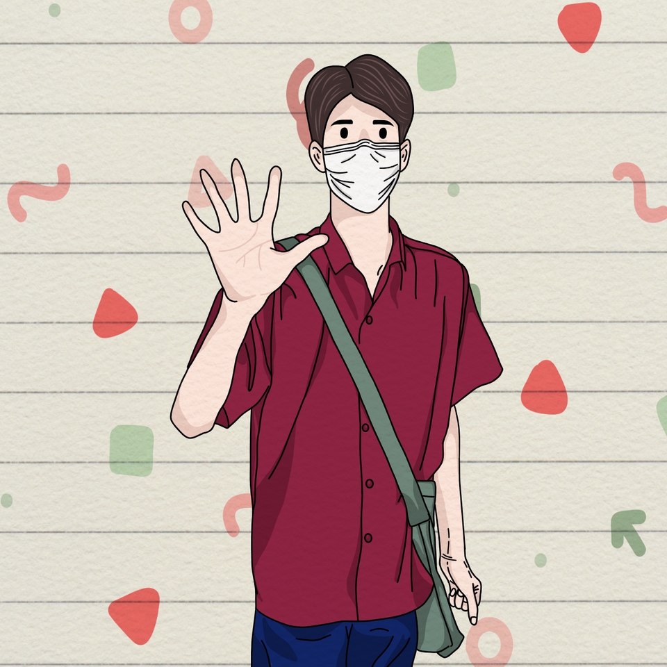 วาดภาพการ์ตูน - รับวาดภาพ ศิลปิน / ดารา / จากภาพเหมือน ให้เป็นสไตล์มินิมอล - 5