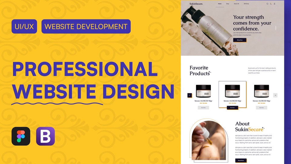 UI & UX Design - Pro Desain Tampilan UI/UX Untuk Website / Landing Page. - 1