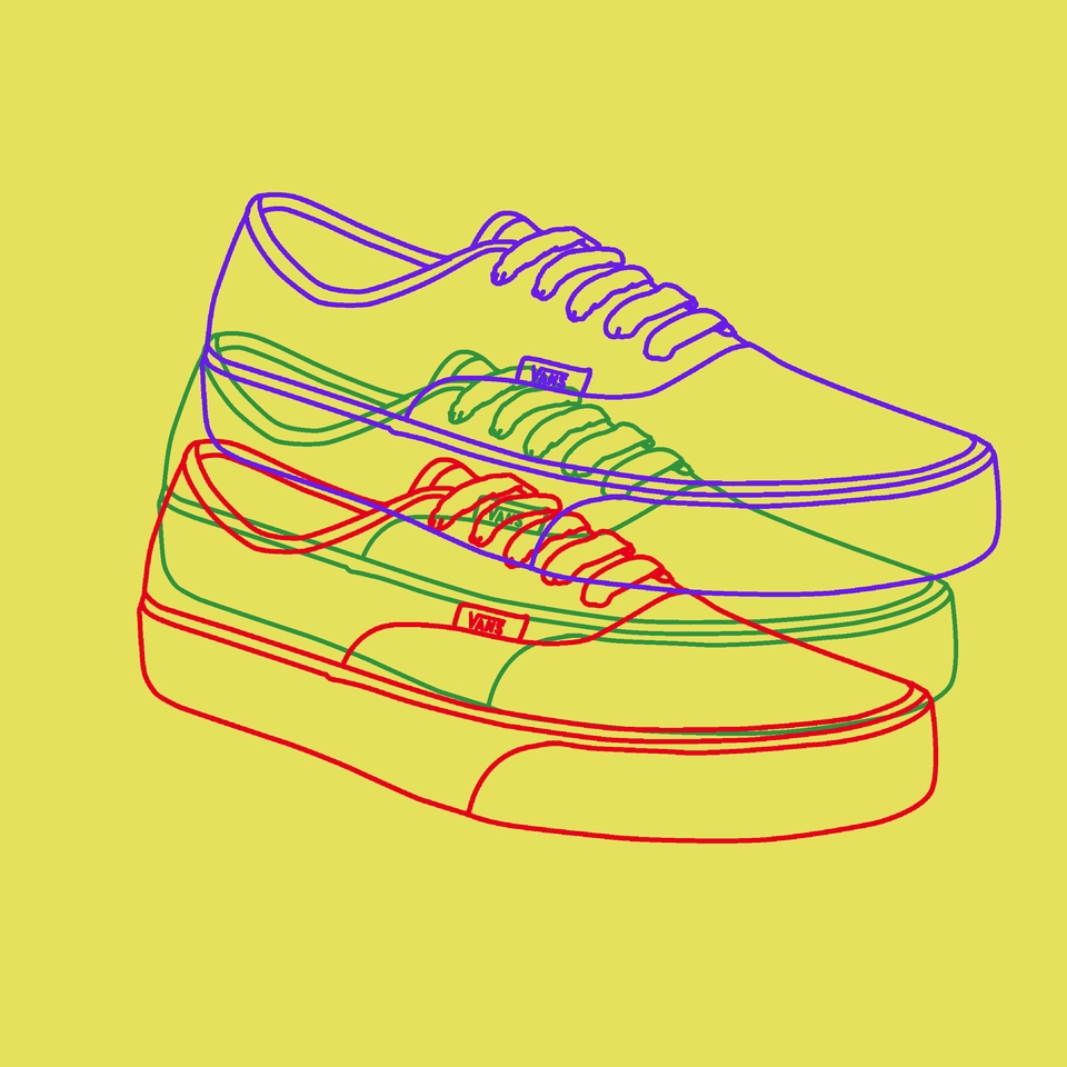 Gambar dan Ilustrasi - Desain Vector art illustration Sneakers dan Custom Sneakers - 5