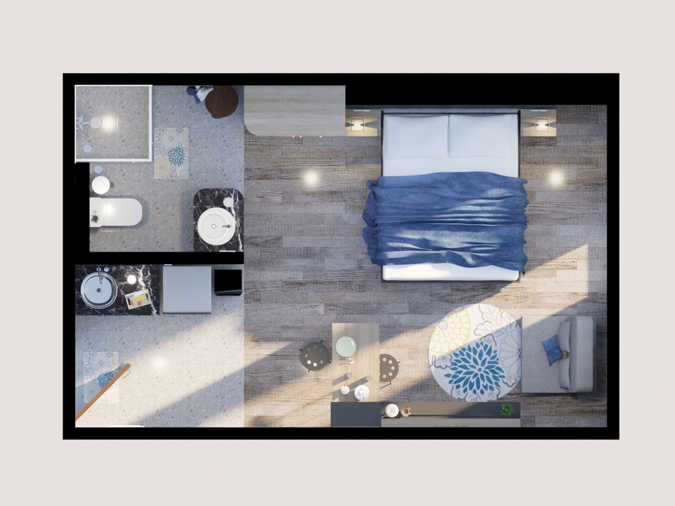 3D & Perspektif - Jasa Desain Interior untuk Apartemen - 6