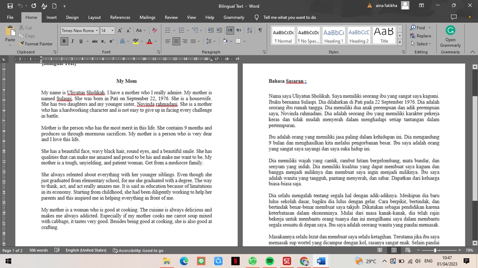 Penerjemahan - ENG-IND & IND-ENG TRANSLATOR AND SUBTITLER - 5