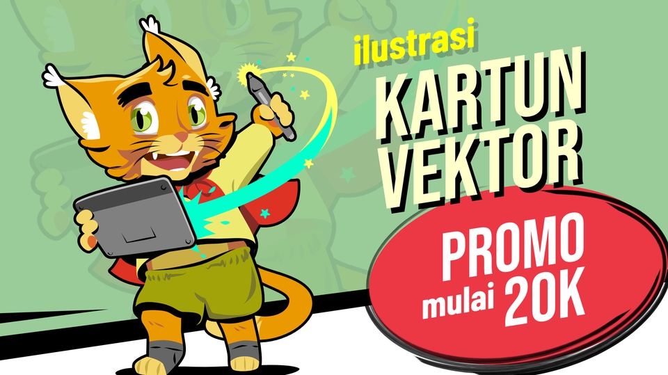 Gambar dan Ilustrasi - Jasa Ilustrasi Kartun Vektor Berkualitas & Terjangkau - 1
