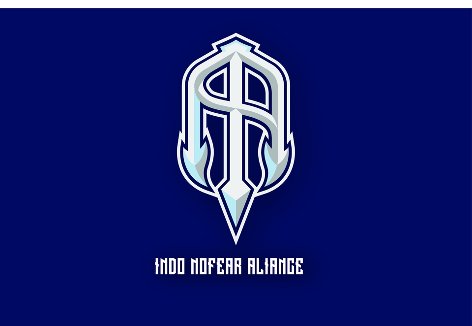 Logo Indo No Fear Alliance, desain logo esport keren, jasa pembuatan logo esport