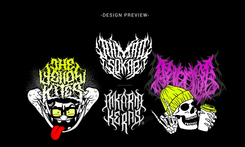 Logo - Design logo metal,deathmetal,lettering - 4