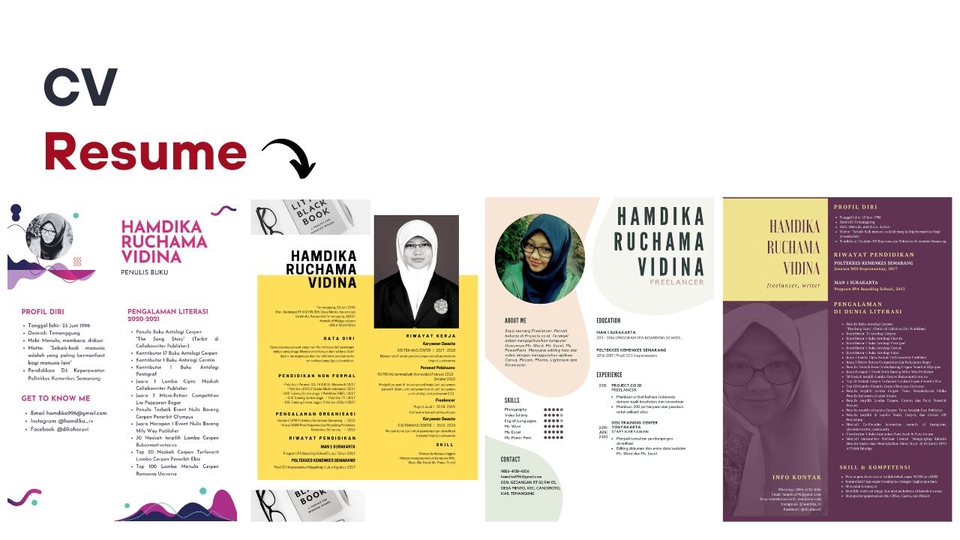 Portfolio & Resume - Jasa Desain Company Profile, Katalog Produk, CV Harga Terjangkau - 5