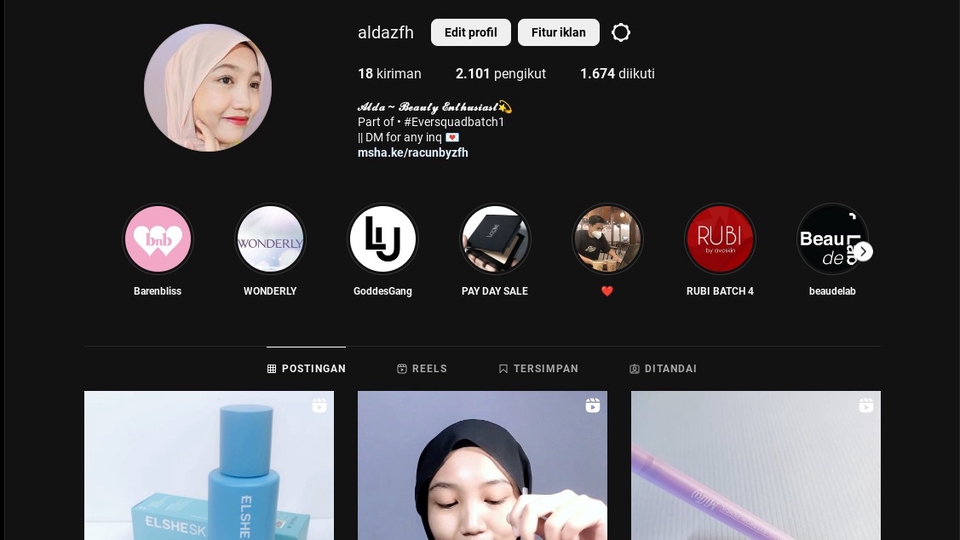 Selebgram/ Socmed - reviewer all about beauty enthusiast - 1