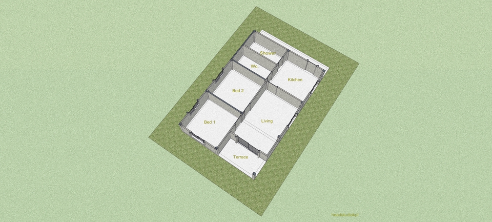 3D Perspective - ขึ้นโมเดลอาคาร 3 มิติ ด้วยโปรแกรม Sketchup - 10