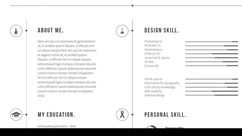 Jasa pembuatan cv desain cv menarik desain curriculum vitae dengan informasi skill dan pendidikan