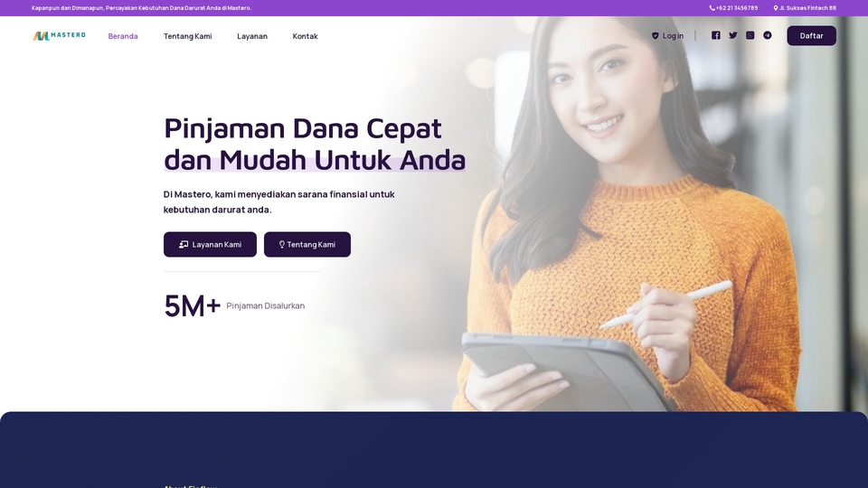 Web Development - Website Fintech, Company Profile, Event, Logistik. Score Grade A - 1