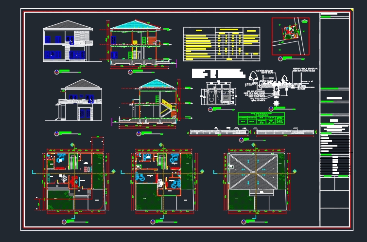 CAD Drawing - JASA PEMBUATAN GAMBAR KERJA BUAT IMB- 5000/M2 - 7