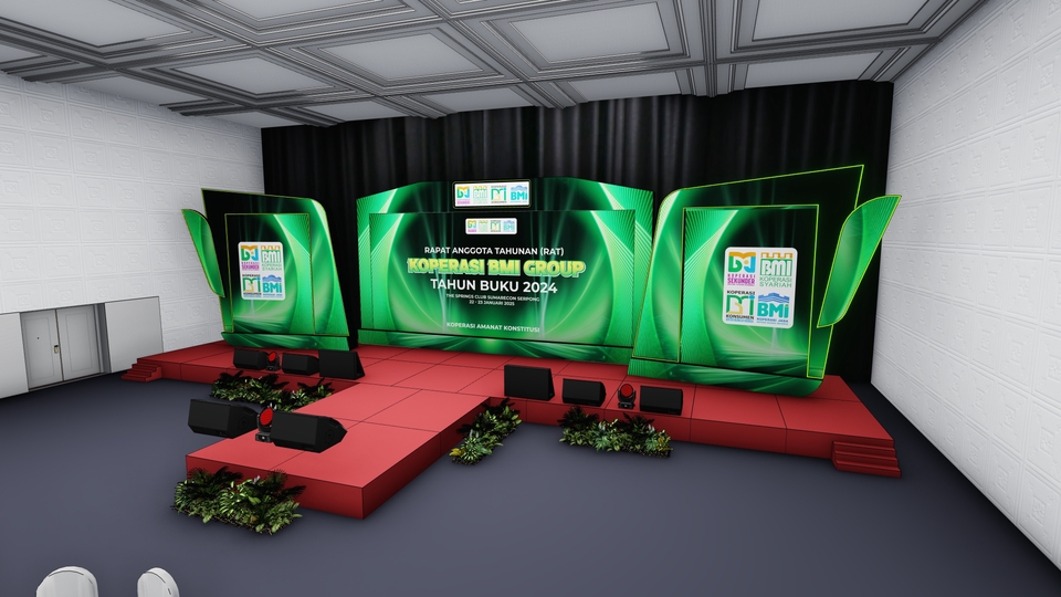 Jasa desain interior dan 3d untuk booth pameran, desain stand pameran, dan desain interior minimalis
