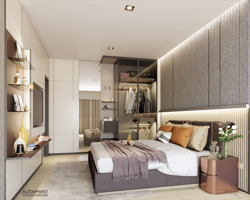 รับออกแบบทำภาพ 3D Perspective บ้าน, คอนโด, Furniture Built-in และเขียน ...