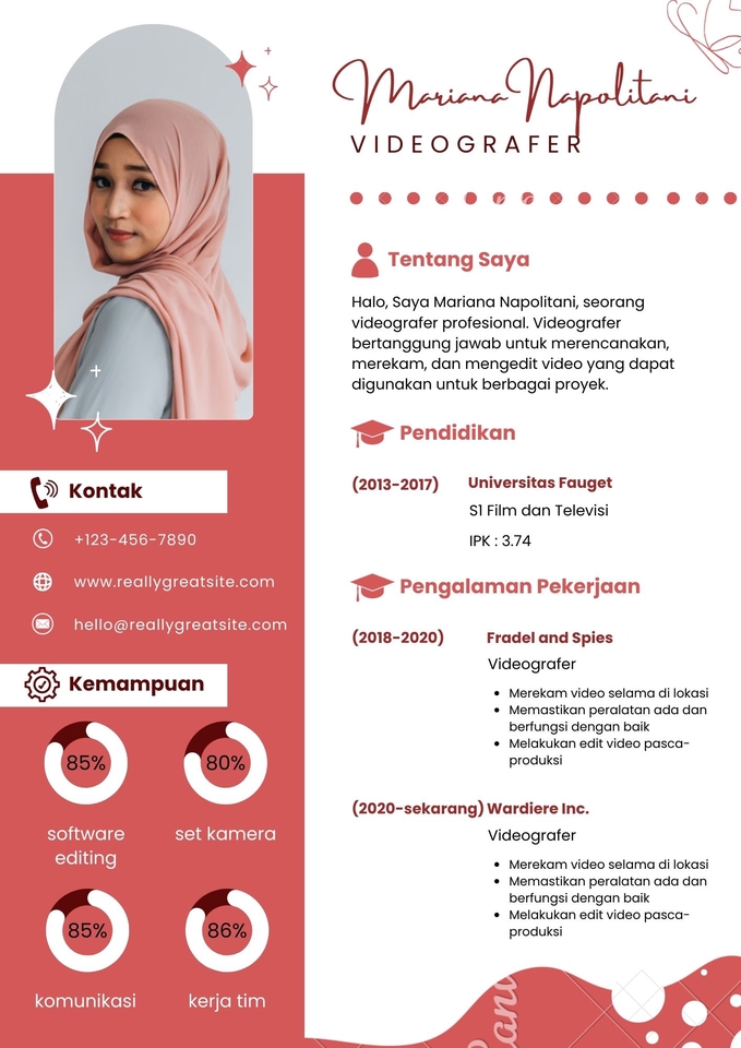 Portfolio & Resume - Jasa Pembuatan CV (1 hari jadi) - 4