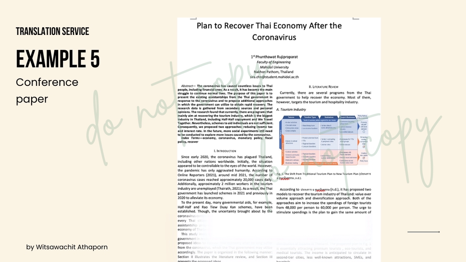 งานแปลเอกสารวิชาการภาษาอังกฤษเป็นไทย บริการแปลภาษาคุณภาพสูง